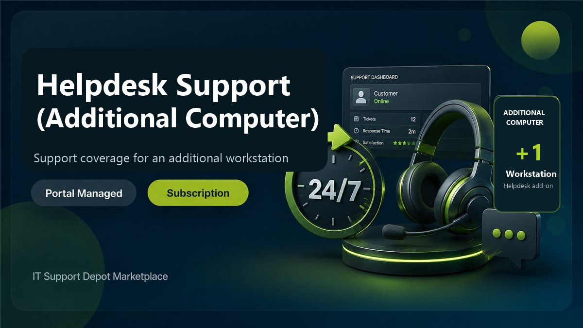 Helpdesk Support for Additional Computer